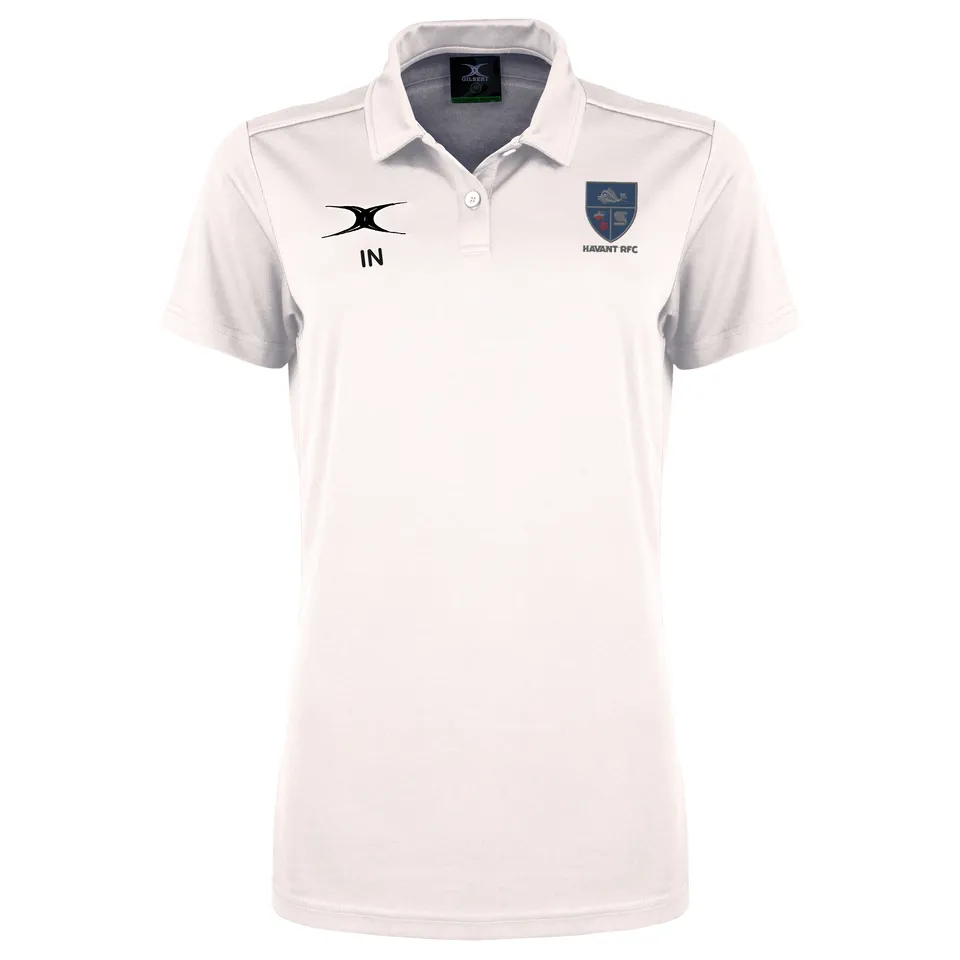 gilbert-rugby-havant-rfc-senior-photon-ii-polo-manica-corta-bianco image 1