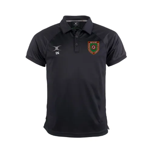 gilbert-rugby-evo-polo-manica-corta-senior-nero-petersfield-rfc image 1
