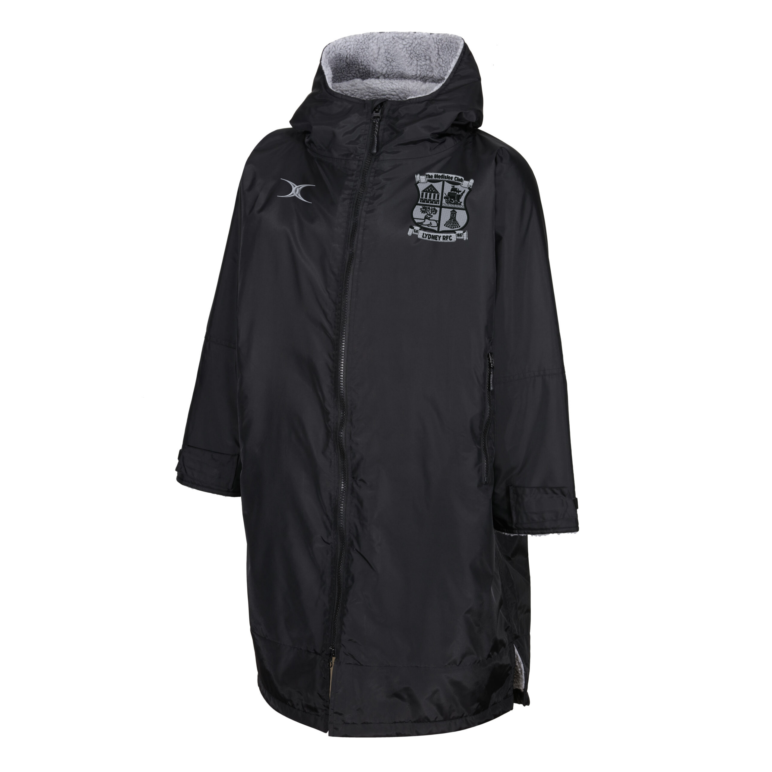 gilbert-rugby-lydney-rfc-senior-all-weather-change-robe-jacket-nera image 1