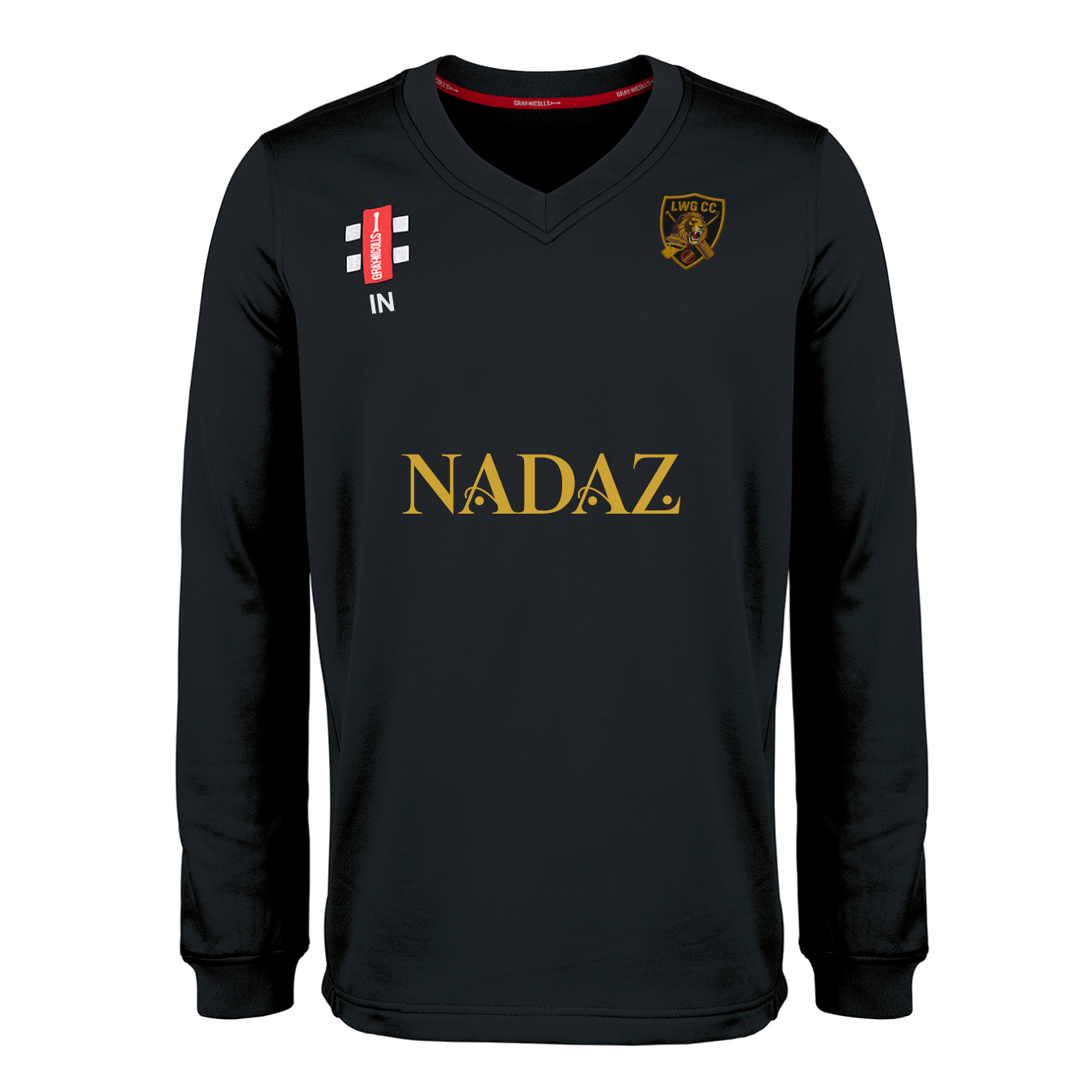 gray-nicolls-luton-women-girls-pro-performance-maglione-junior-nero image 1