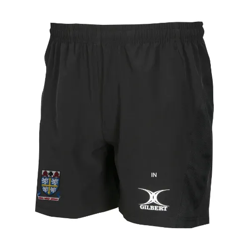 gilbert-rugby-university-college-rugby-pantaloncini-leisure-short-senior-neri image 1