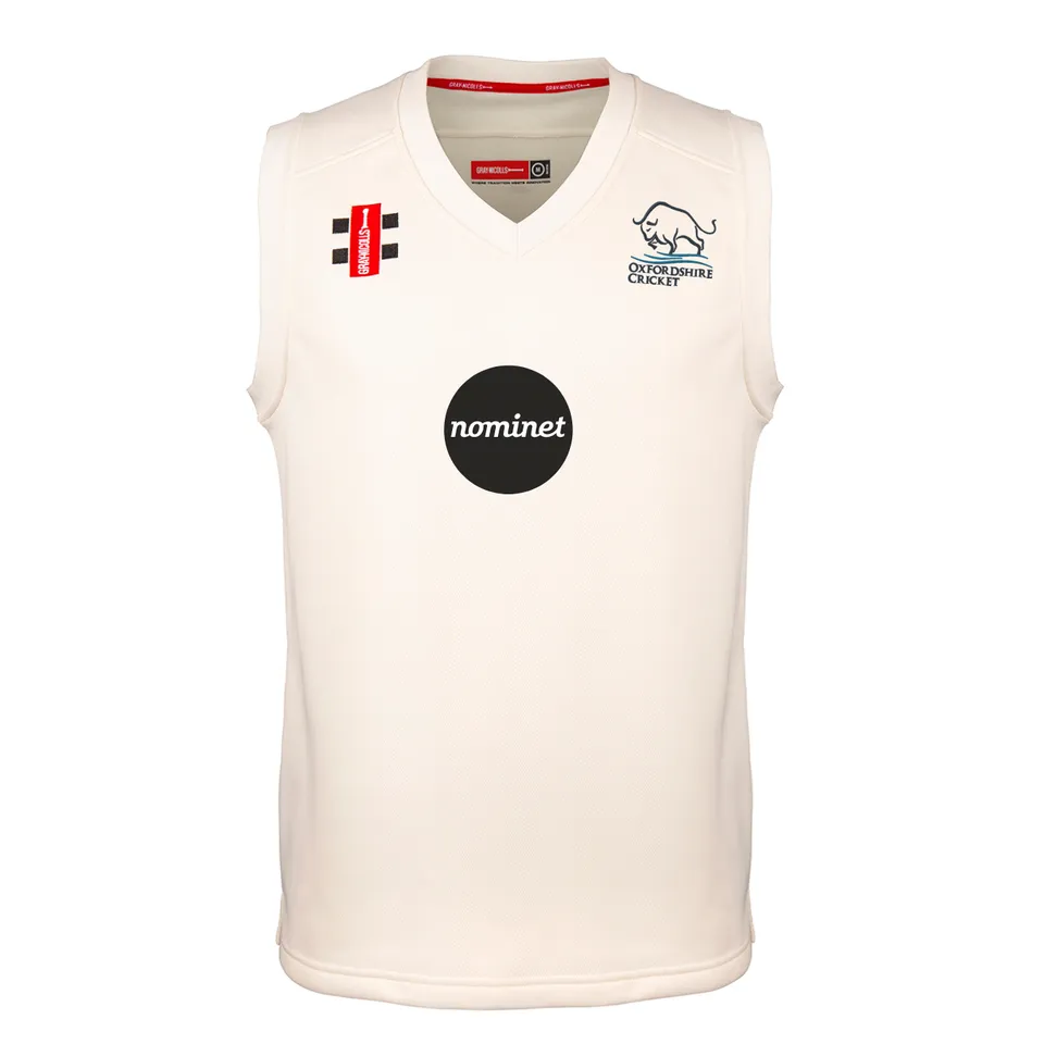 gray-nicolls-pro-performance-match-slipover-oxfordshire-cricket-ivory-unisex image 1