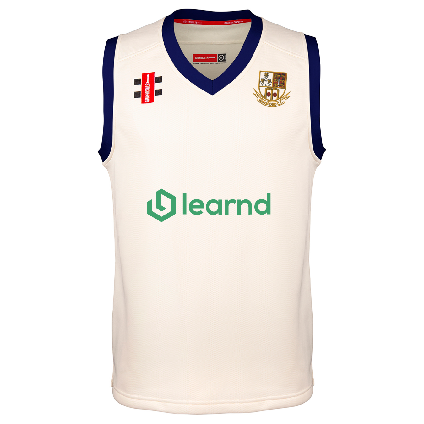 gray-nicolls-winsford-cricket-club-senior-pro-performance-match-slipover-avorio- image 1