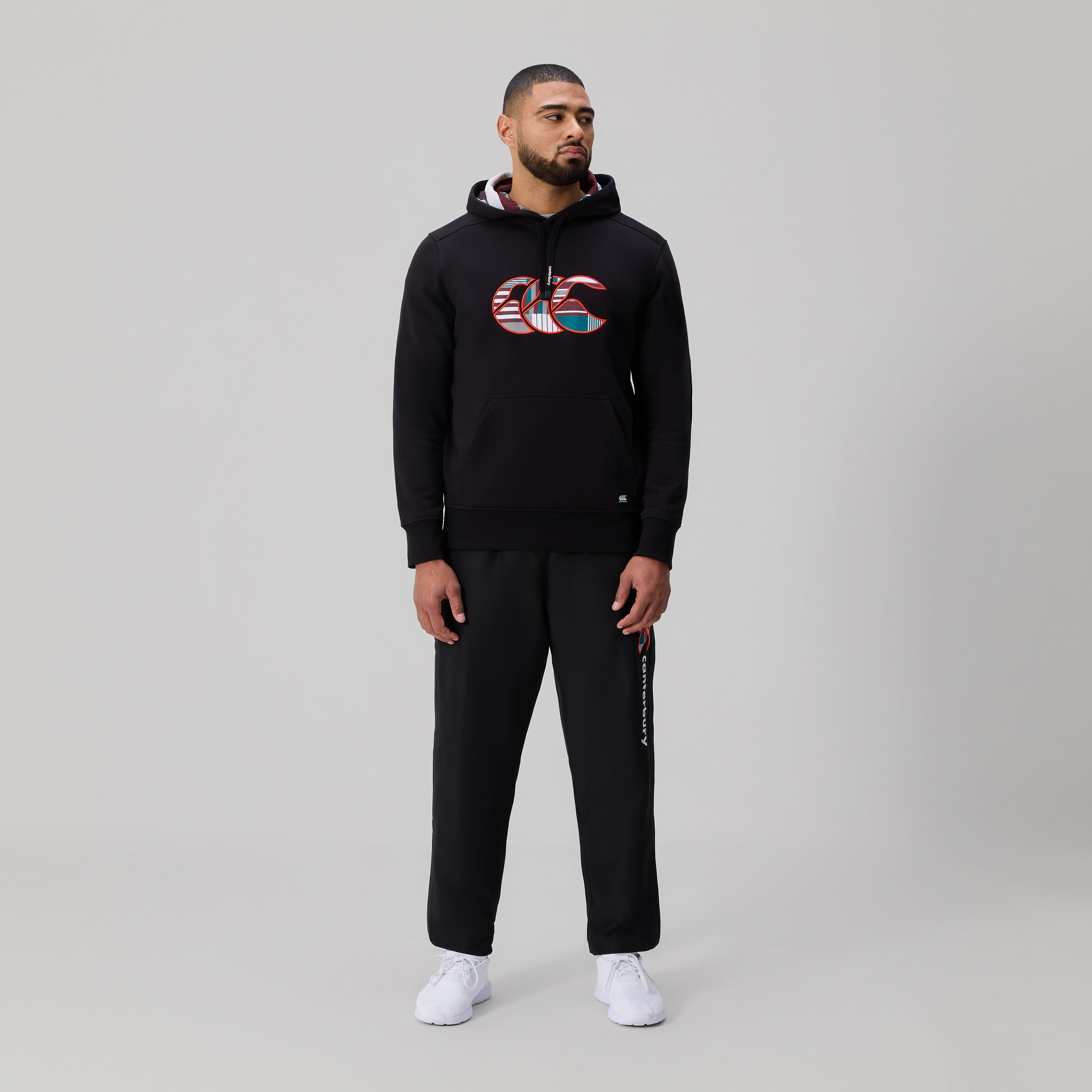 canterbury-uglies-logo-hoodie-uomo-nero-felpa-con-cappuccio image 2