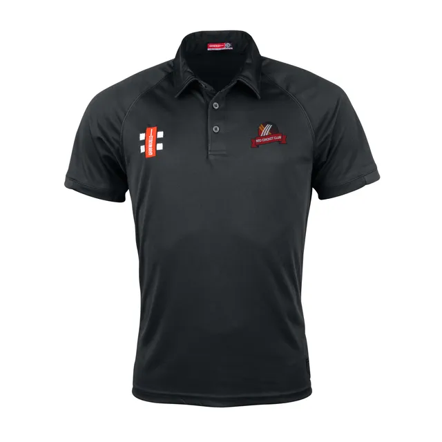 gray-nicolls-matrix-v2-polo-cricket-manica-corta-senior-nero-neo-cricket-club image 1