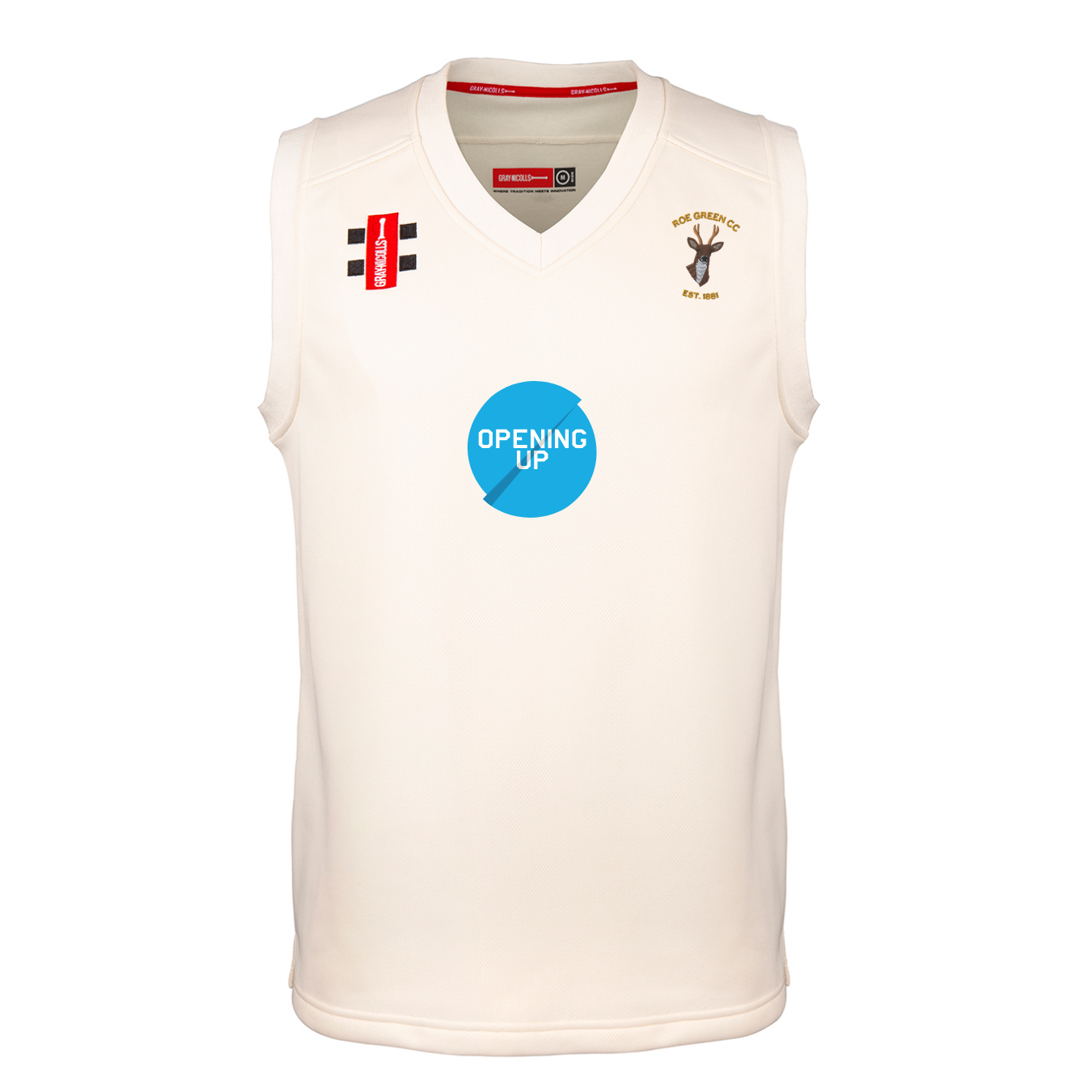 gray-nicolls-roe-green-cc-senior-pro-performance-gilet-match-avorio image 1