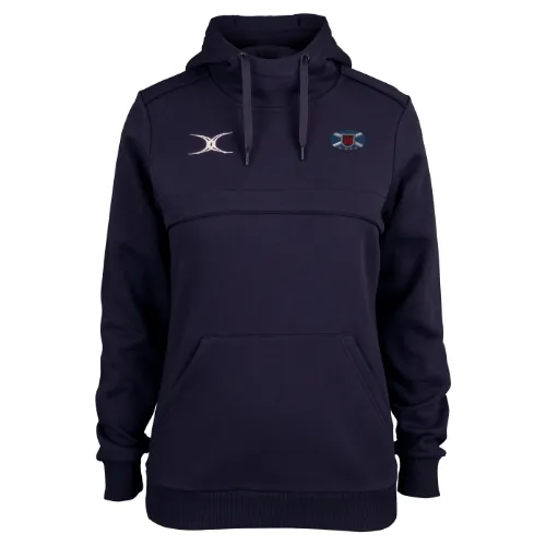 gilbert-rugby-photon-felpa-hoodie-donna-blu-navy-scuro-murrayfield-wanderers-fc image 1