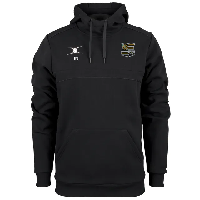gilbert-rugby-oadby-wyggestonians-rfc-photon-felpa-con-cappuccio-senior-nera image 1