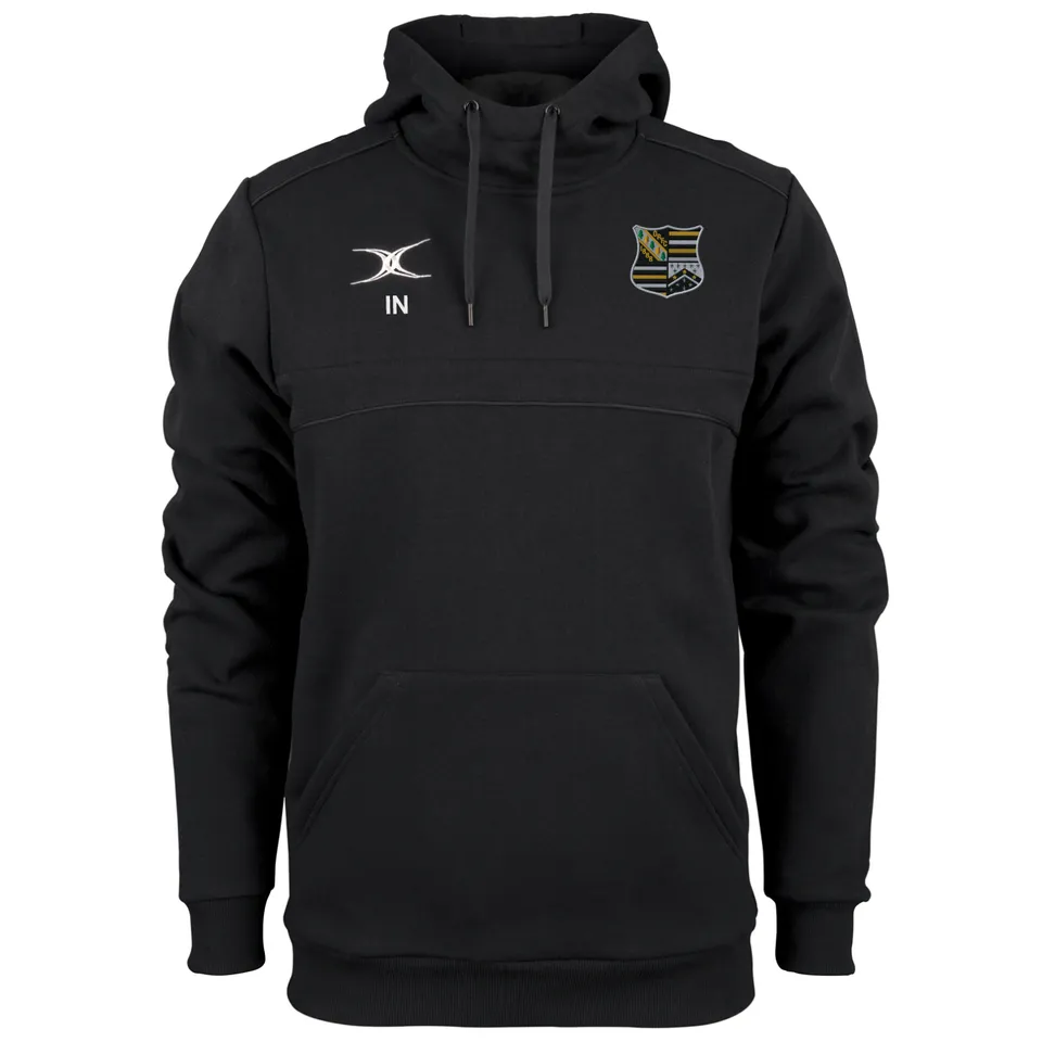 gilbert-rugby-oadby-wyggestonians-rfc-photon-felpa-con-cappuccio-senior-nera image 1