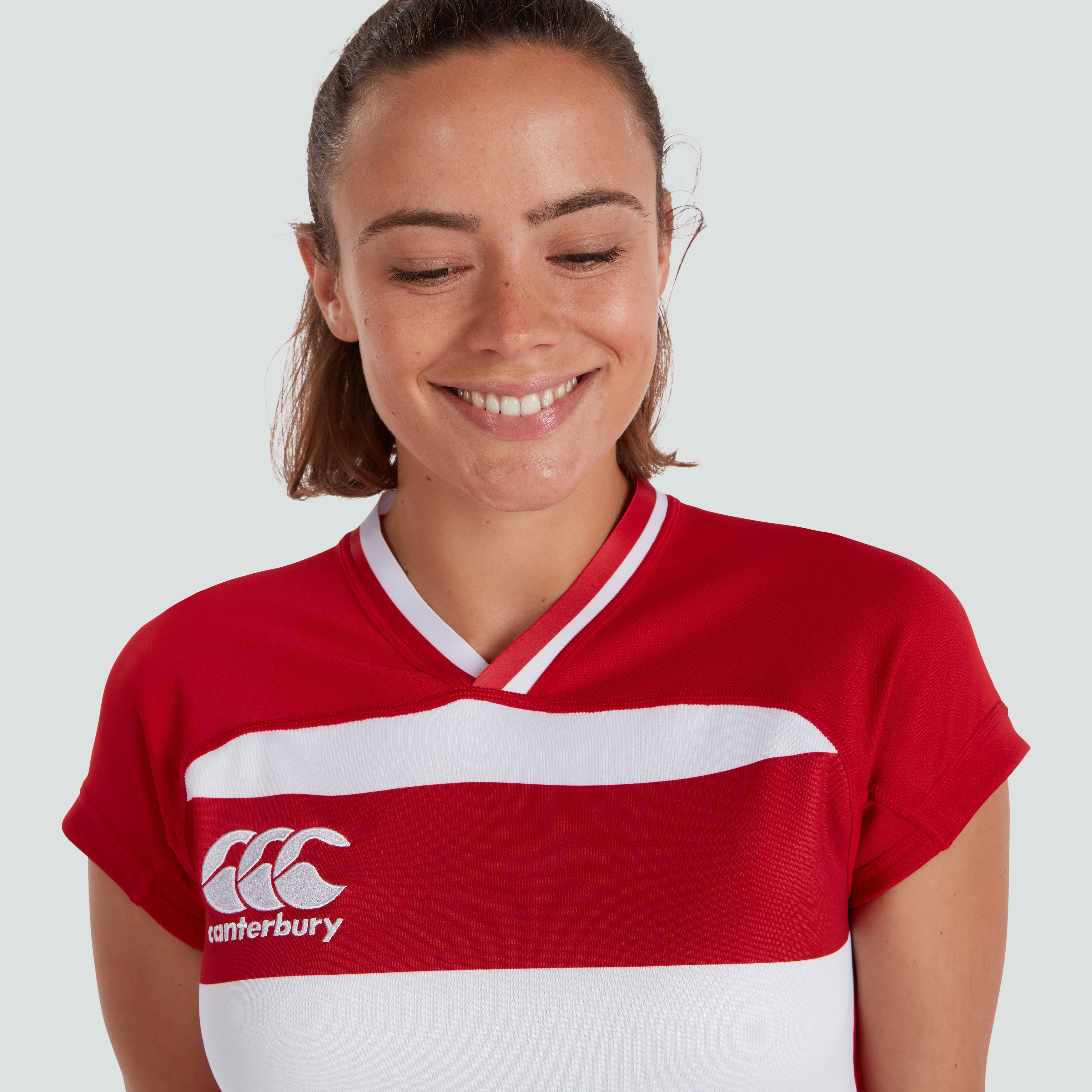 canterbury-vapodri-evader-maglia-rugby-donna-rossa-a-cerchi image 2