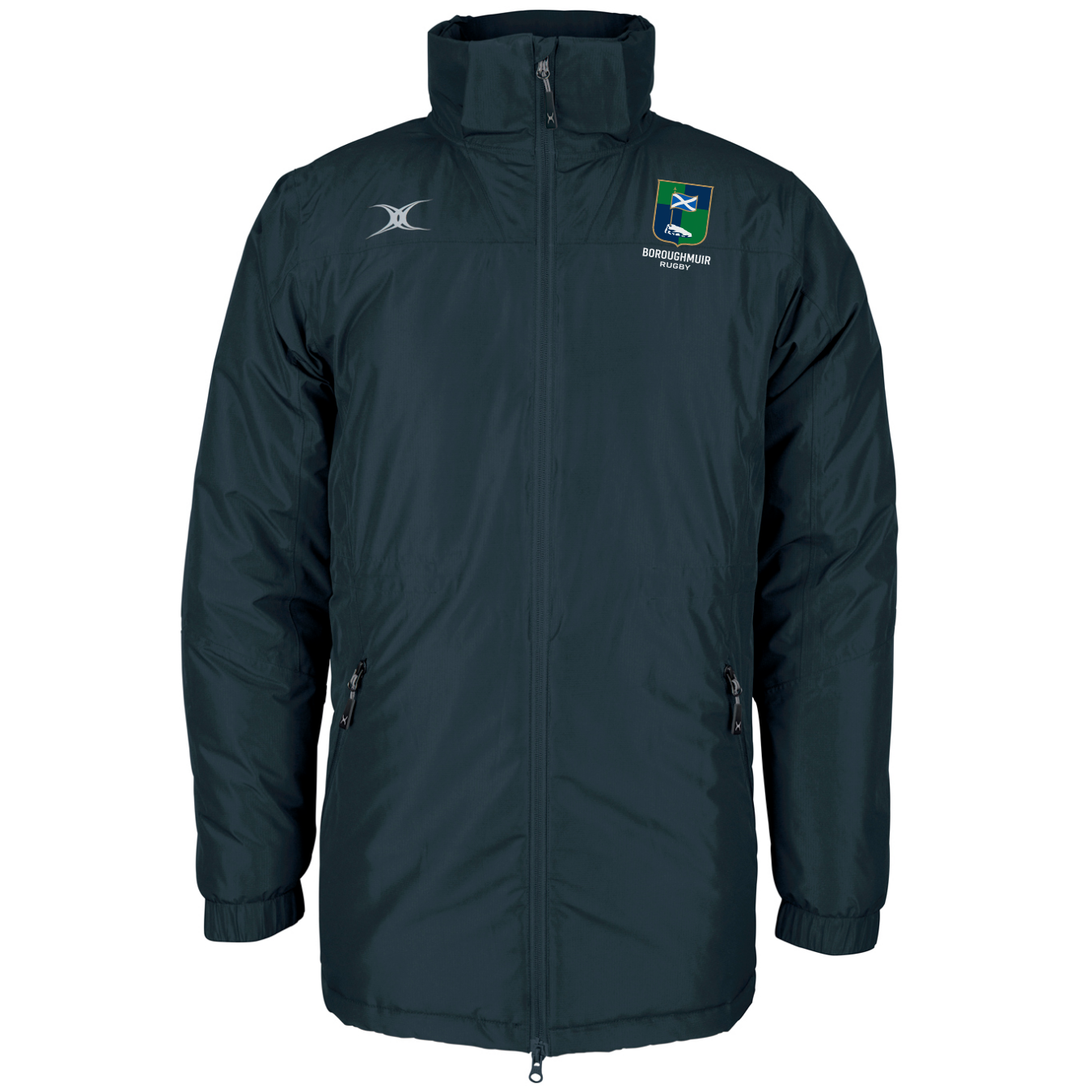 gilbert-rugby-boroughmuir-pro-giacca-all-weather-adulto-blu-navy image 1