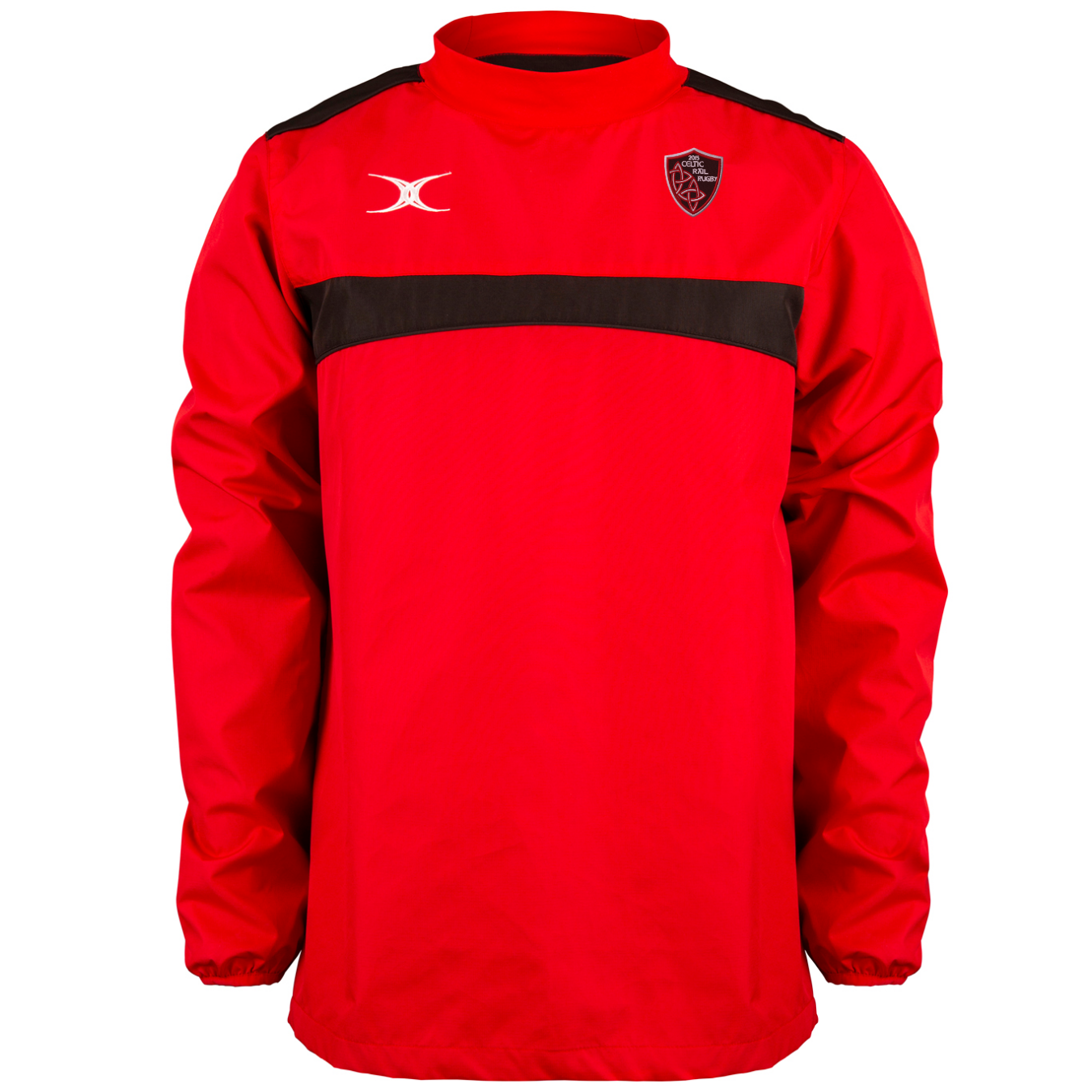 gilbert-rugby-celtic-rail-rfc-photon-giacca-warm-up-uomo-rosso-nero image 1