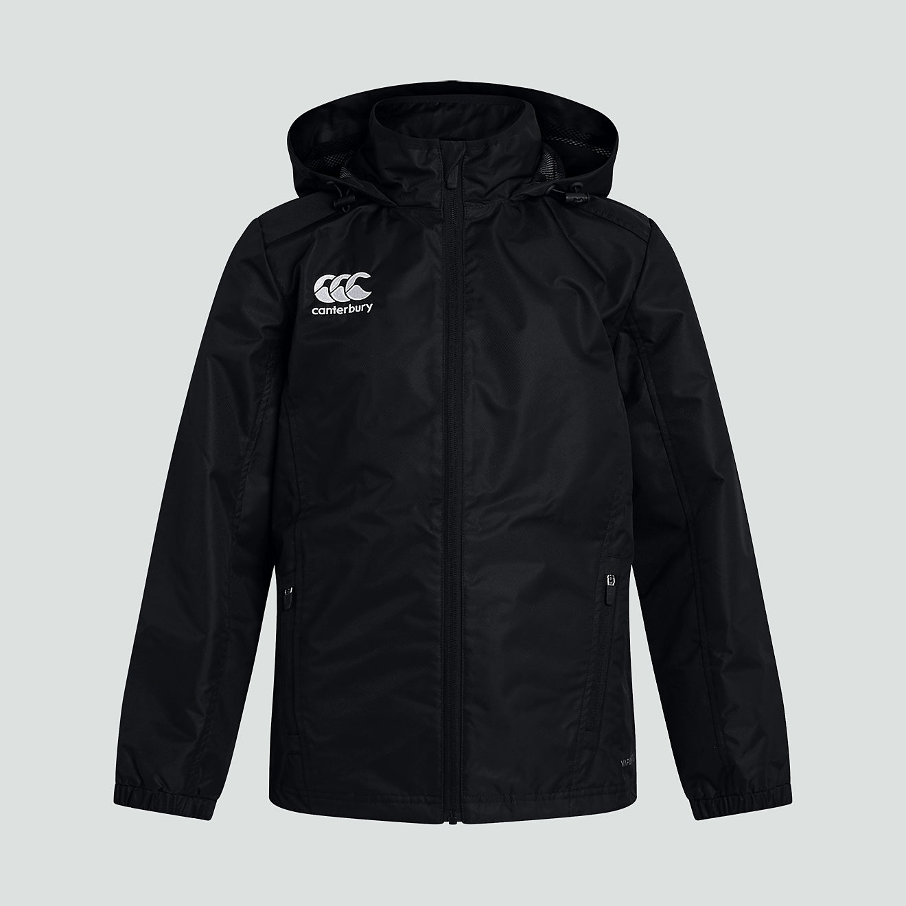 canterbury-club-vaposhield-giacca-antipioggia-full-zip-junior-unisex-nero image 1