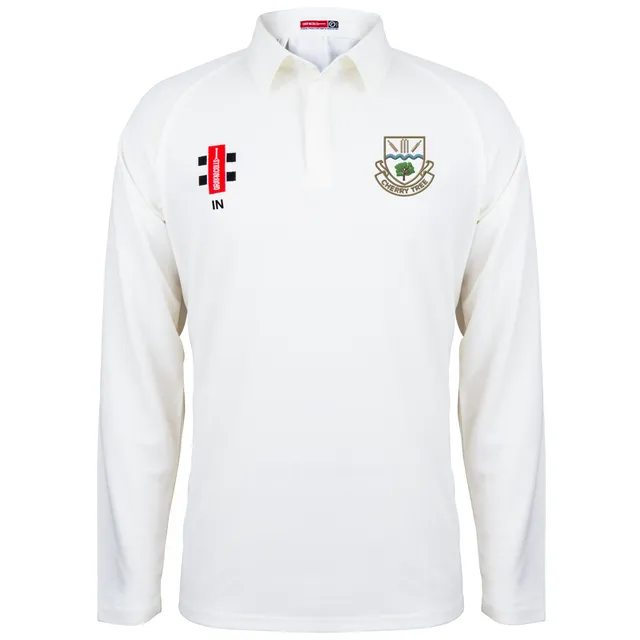gray-nicolls-cherry-tree-cc-senior-matrix-v2-maglia-cricket-manica-lunga-avorio image 1