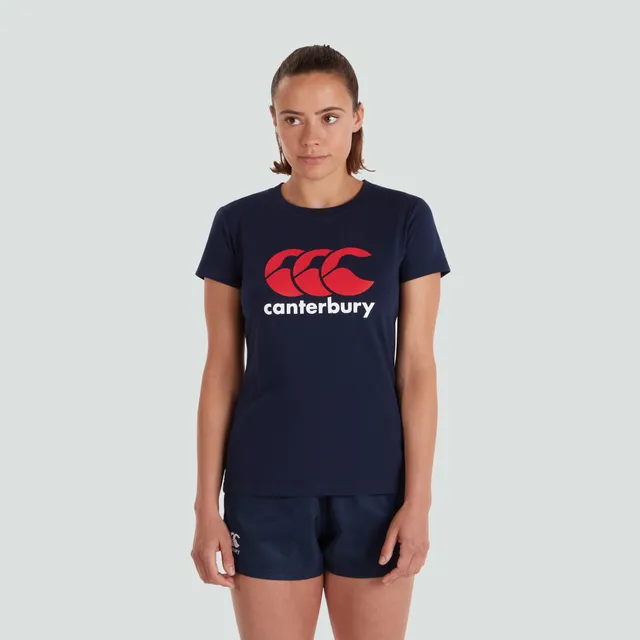 canterbury-ccc-logo-tee-maglietta-donna-navy-con-logo image 1