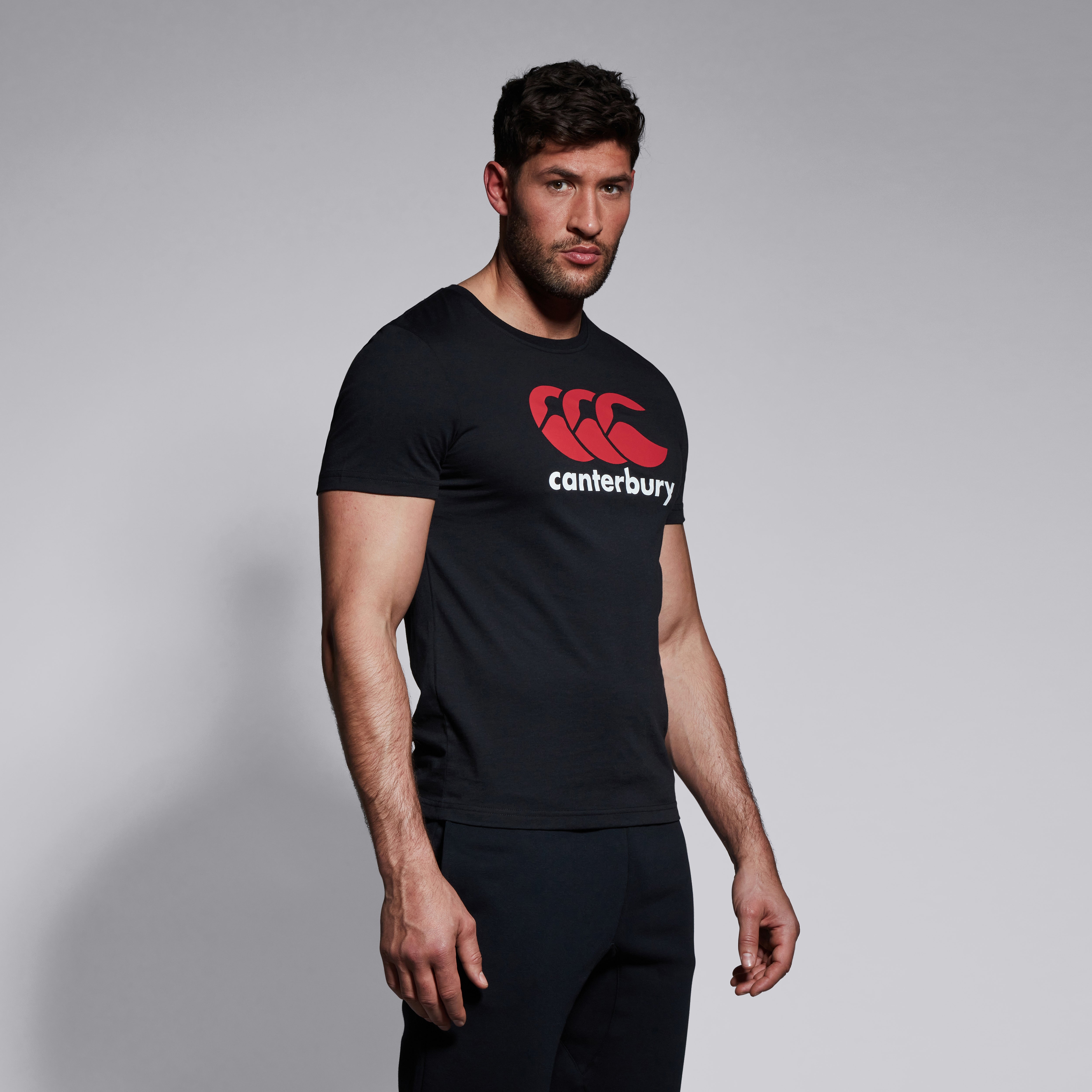 canterbury-ccc-logo-tee-nera-uomo image 2