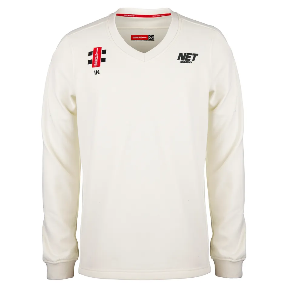 gray-nicolls-net-academy-senior-maglione-match-pro-performance-avorio image 1