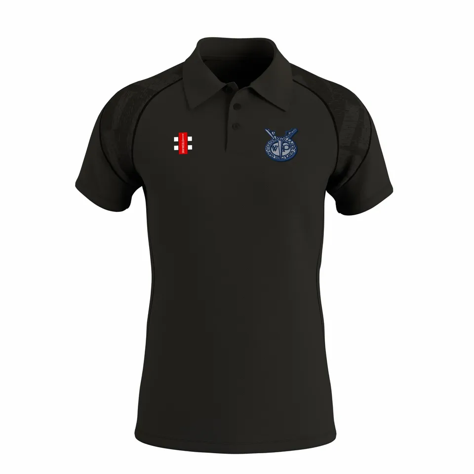 gray-nicolls-laughton-cc-gts-polo-manica-corta-nera-senior image 1