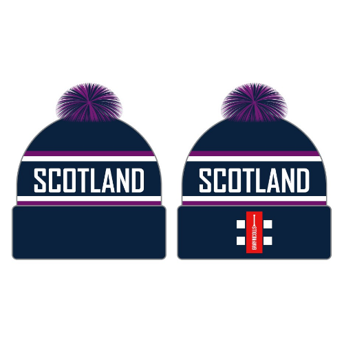 gray-nicolls-cricket-scotland-cappello-bobble-hat-senior-blu-navy image 1