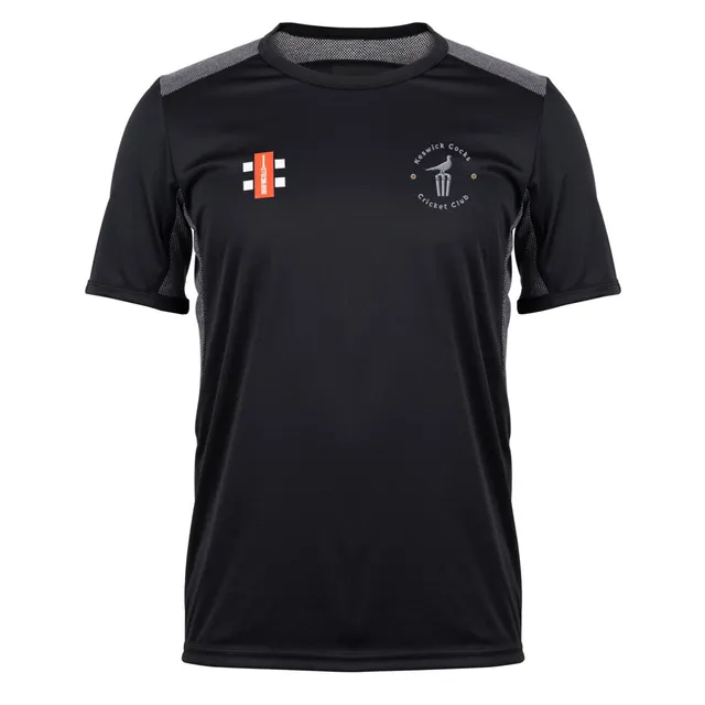 gray-nicolls-keswick-cocks-junior-t-shirt-manica-corta-pro-performance-nera image 1