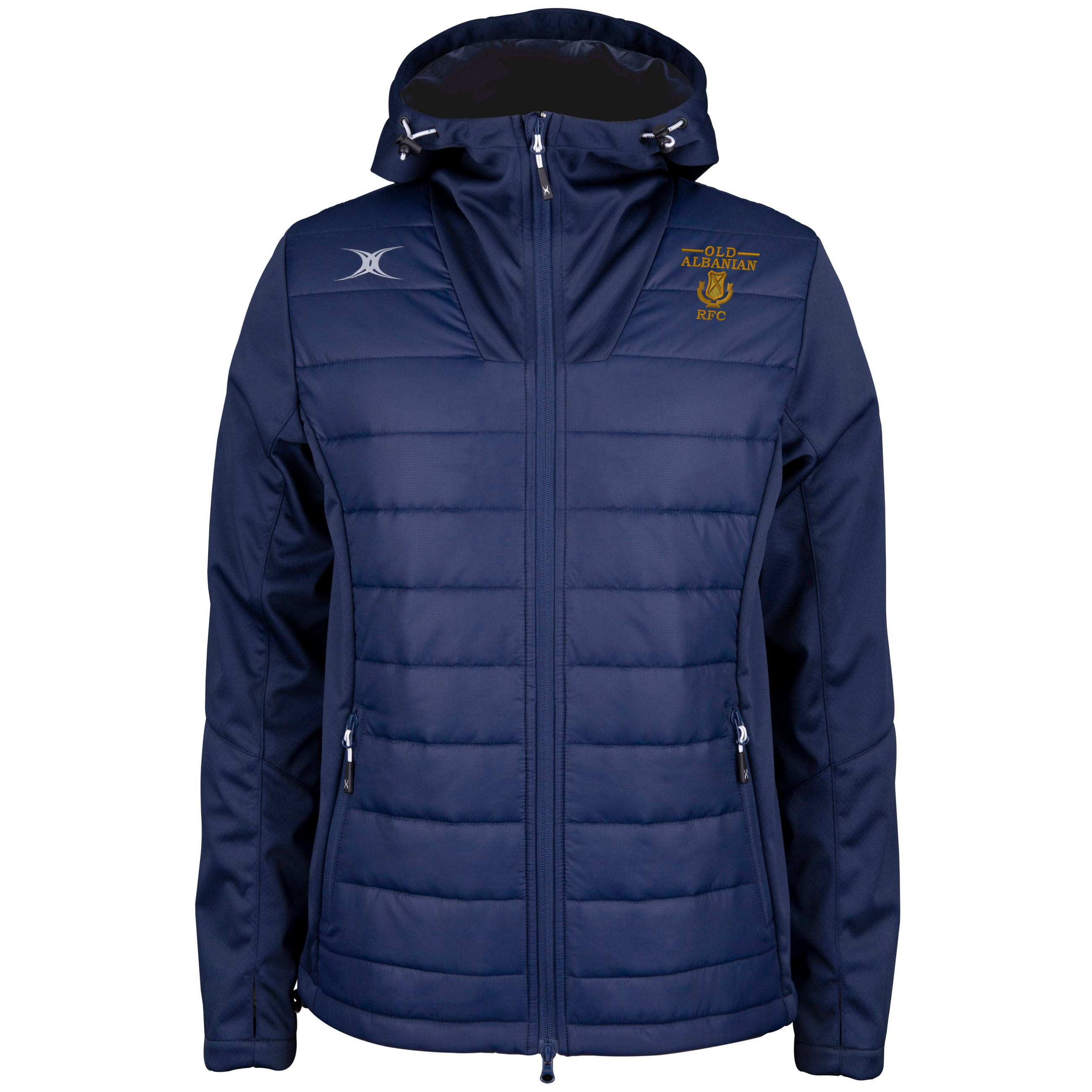 gilbert-rugby-old-albanians-rfc-pro-active-full-zip-senior-blu-navy-giacca-antip image 1