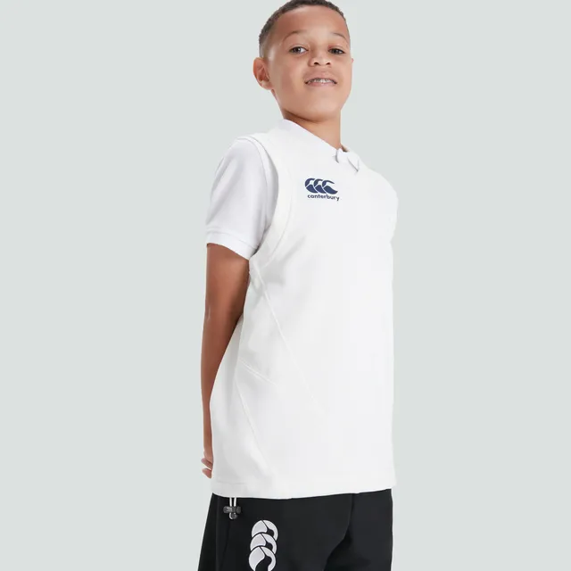 canterbury-junior-sleeveless-cricket-overshirt-cream-gilet-da-cricket-senza-mani image 1