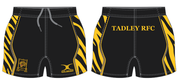 gilbert-rugby-tadley-rfc-junior-pantaloncini-elite-nero-giallo image 1