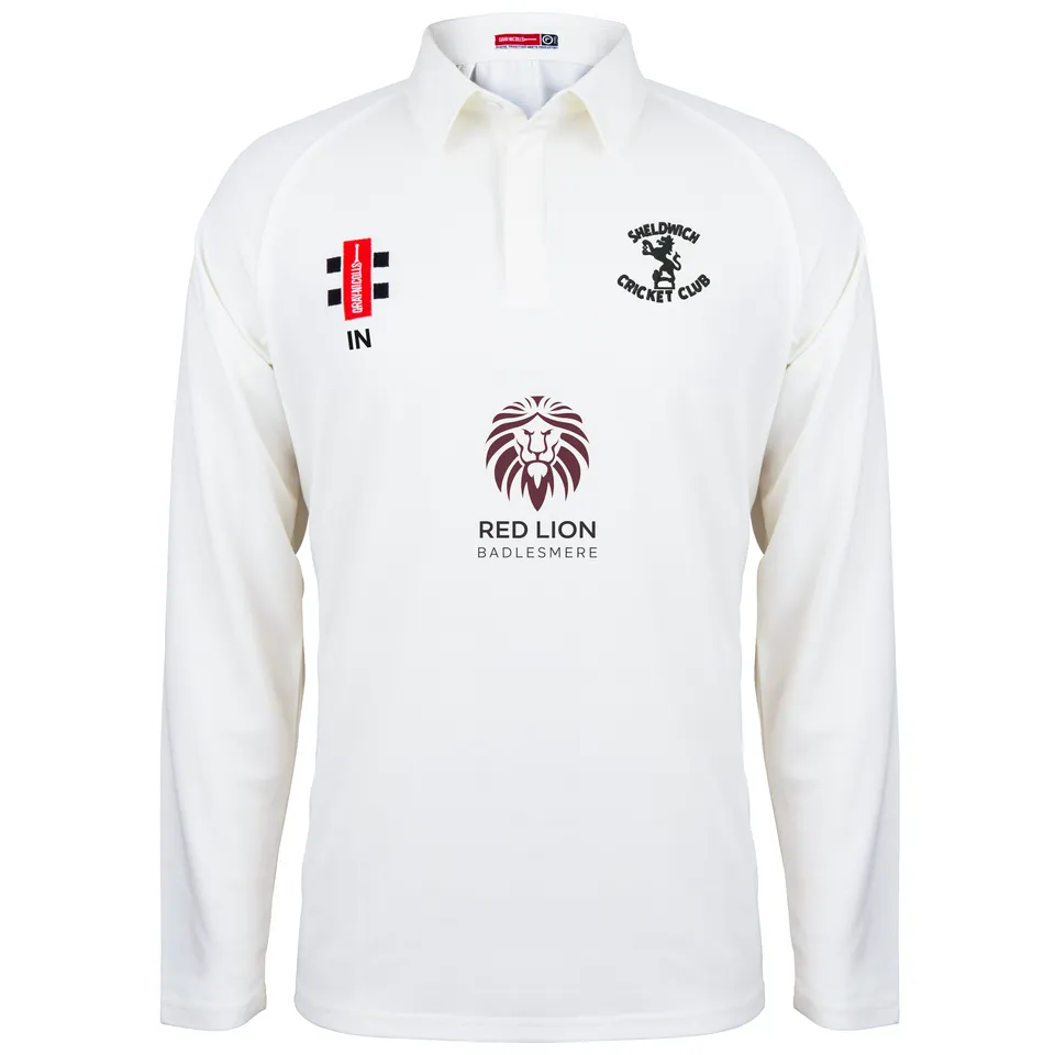 gray-nicolls-sheldwich-cc-matrix-v2-maglia-manica-lunga-junior-avorio image 1