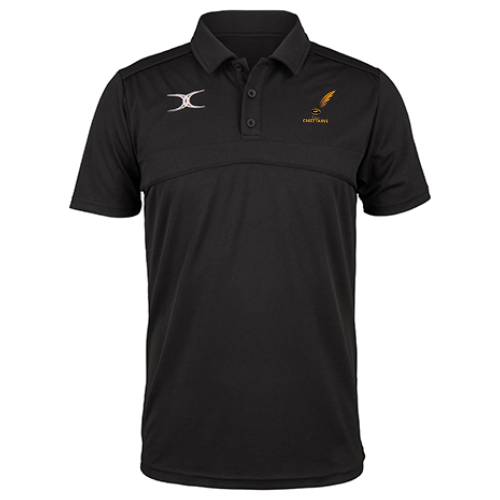 gilbert-rugby-currie-chieftains-photon-ii-polo-bambino-a-manica-corta-nera image 1