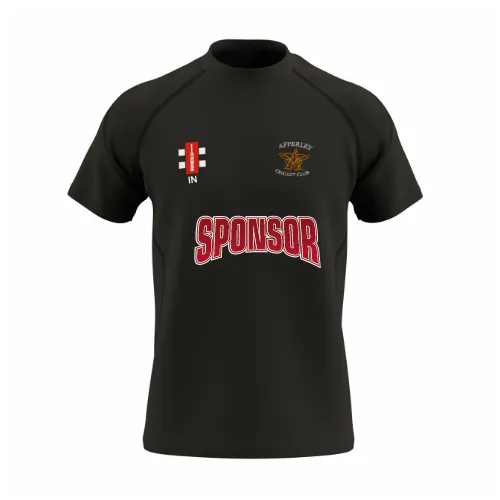 gray-nicolls-apperley-cc-senior-gts-t-shirt-manica-corta-nero image 1