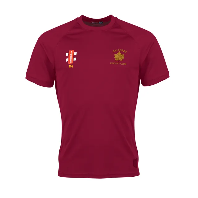 gray-nicolls-salfords-cc-matrix-v2-t-shirt-junior-maroon-manica-corta image 1