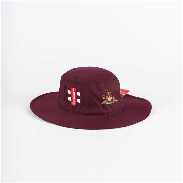 gray-nicolls-sinjun-grammarians-cc-senior-cappello-da-sole-maroon image 1