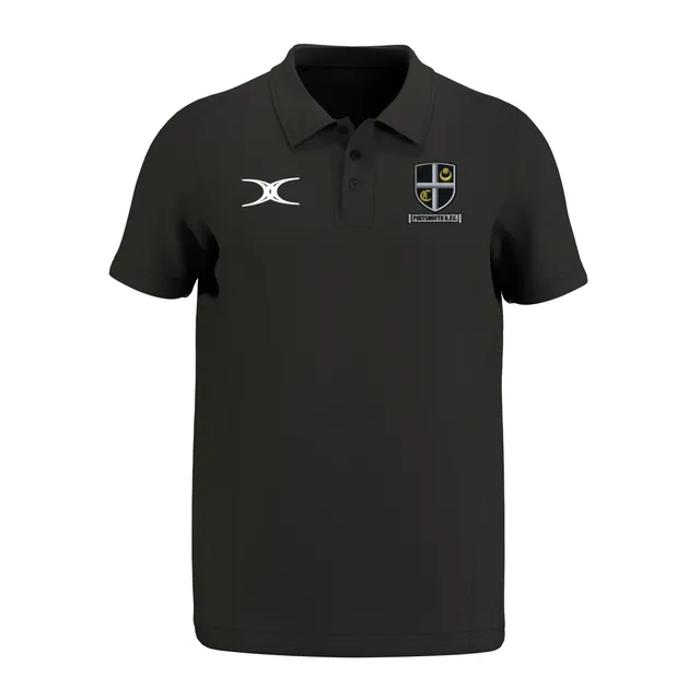 gilbert-rugby-portsmouth-rfc-junior-polo-atom-manica-corta-nero image 1