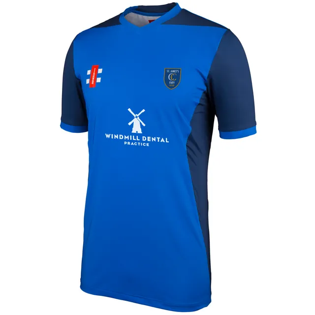 gray-nicolls-st-james-fury-junior-maglia-pro-performance-t20-royal-navy-u12 image 1