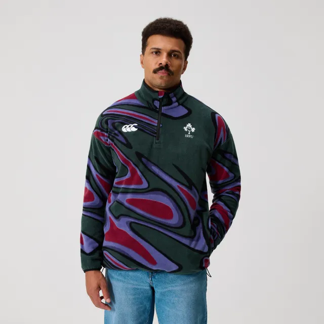 canterbury-ireland-retro-fleece-adulto-unisex-midlayer-verde-viola image 1