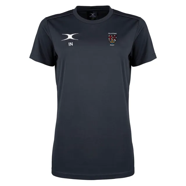 gilbert-rugby-felixstowe-rfc-junior-t-shirt-photon-ii-manica-corta-nera image 1