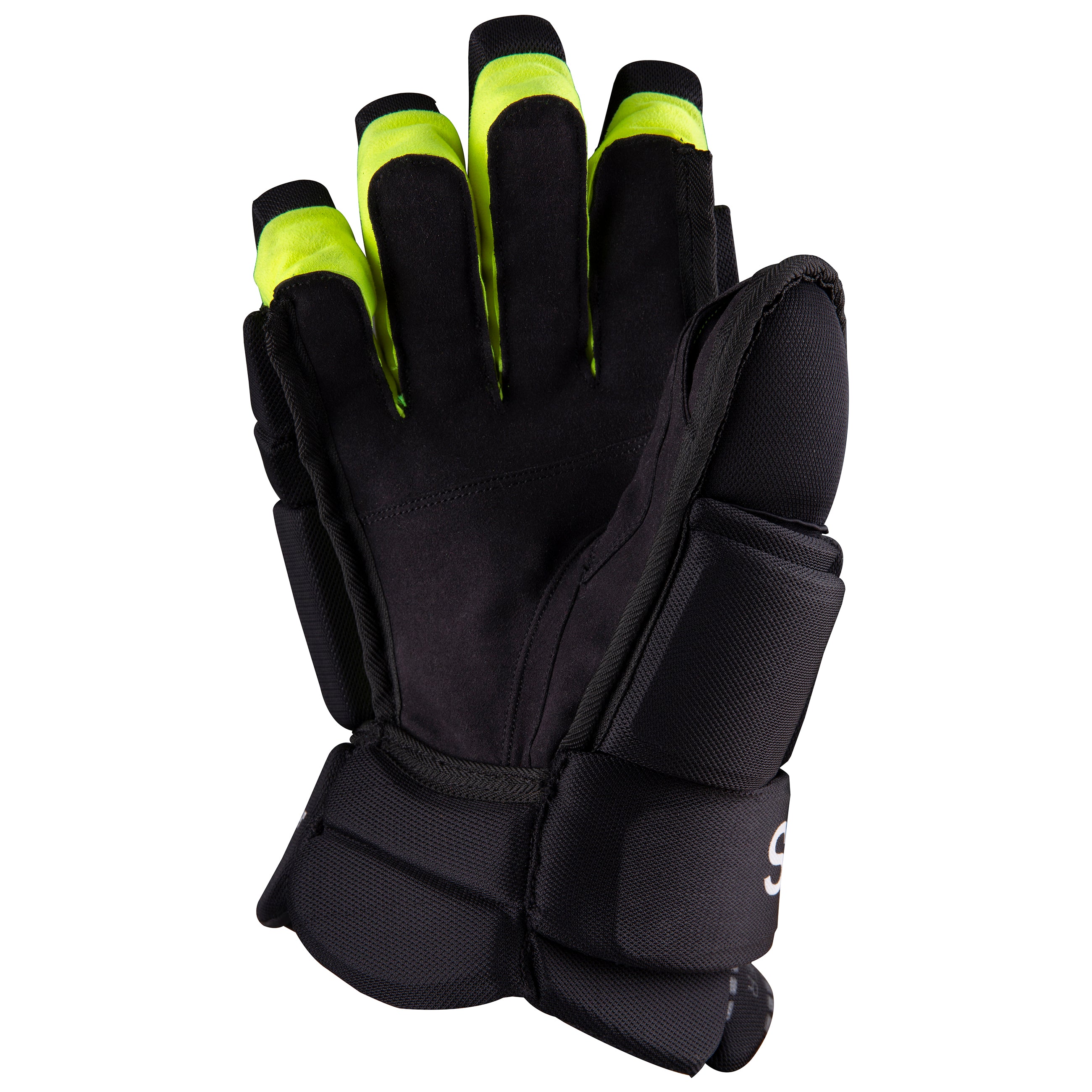 grays-linestopper-guanti-hockey-difesa-corti-nero-giallo-fluo image 3