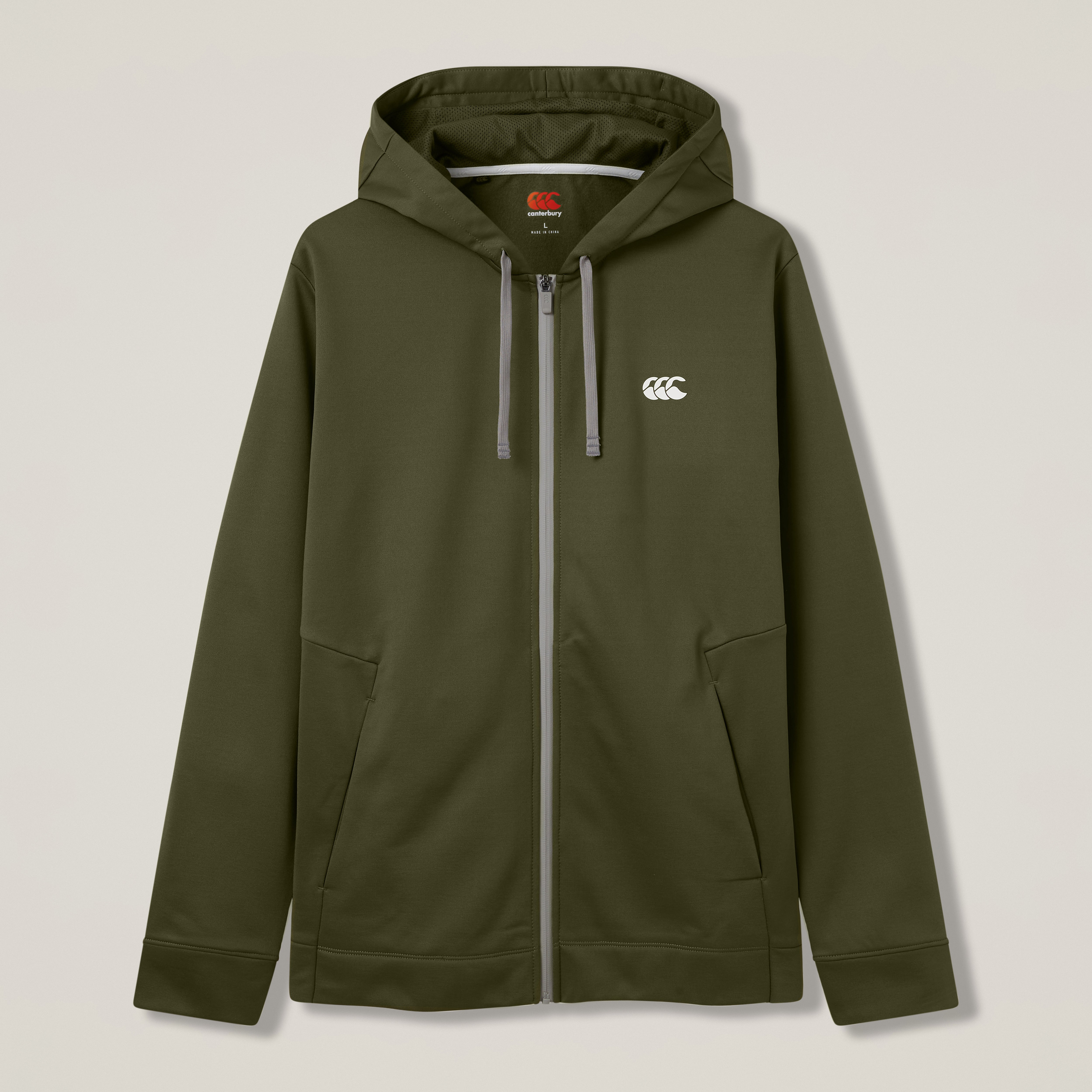 canterbury-tempo-felpa-full-zip-con-cappuccio-uomo-verde image 1