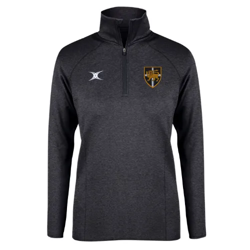 gilbert-rugby-synergie-top-riscaldamento-donna-esher-rfc-nero image 1