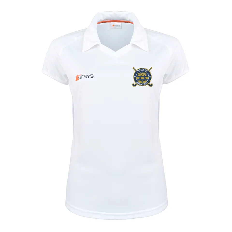 grays-maidstone-hockey-club-maglia-trasferta-donna-bianco-navy image 1