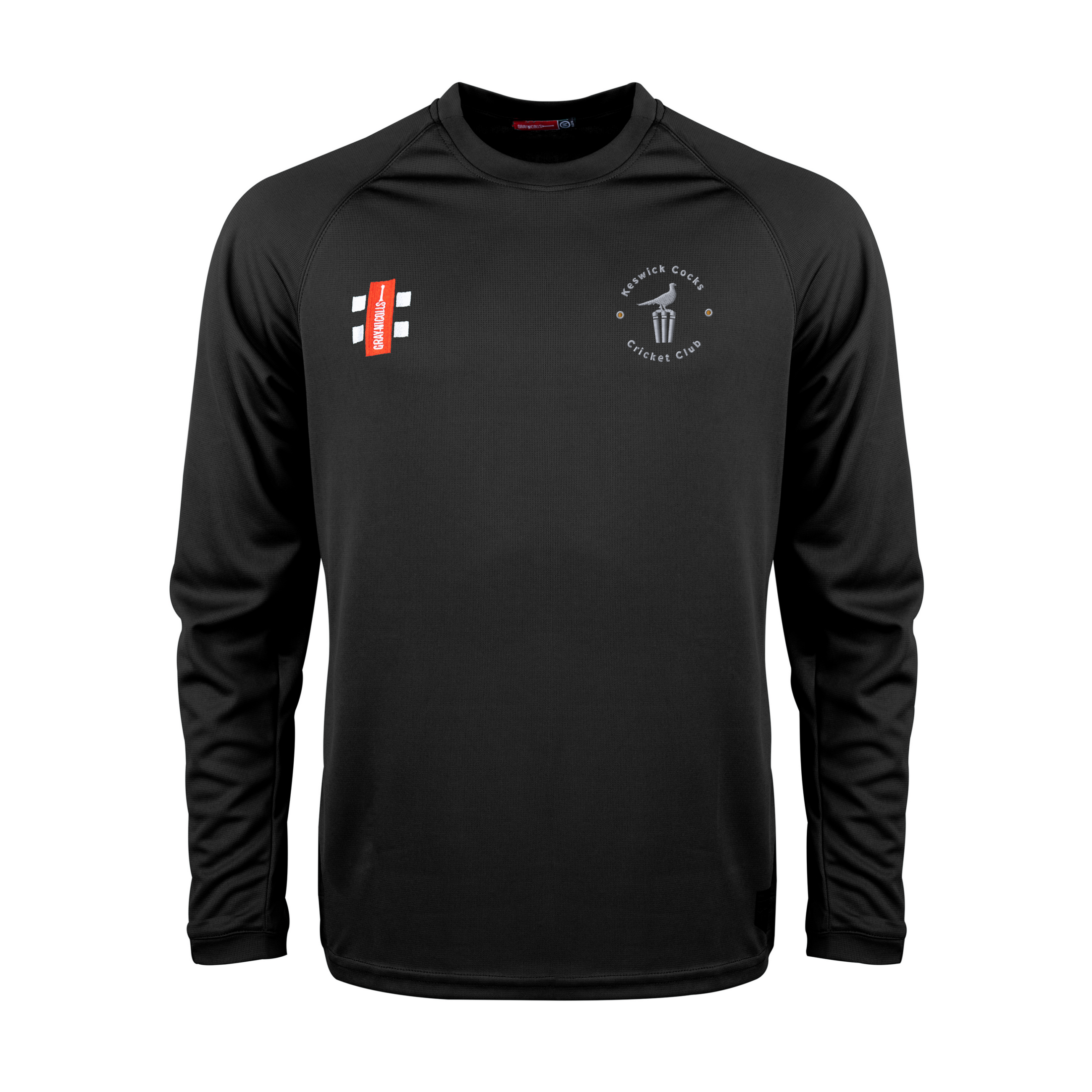 gray-nicolls-matrix-v2-maglia-manica-lunga-senior-nero-keswick-cocks image 1