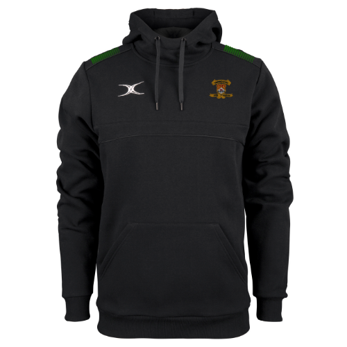 gilbert-rugby-photon-felpa-con-cappuccio-uomo-adulto-cowbridge-rc-nero image 1