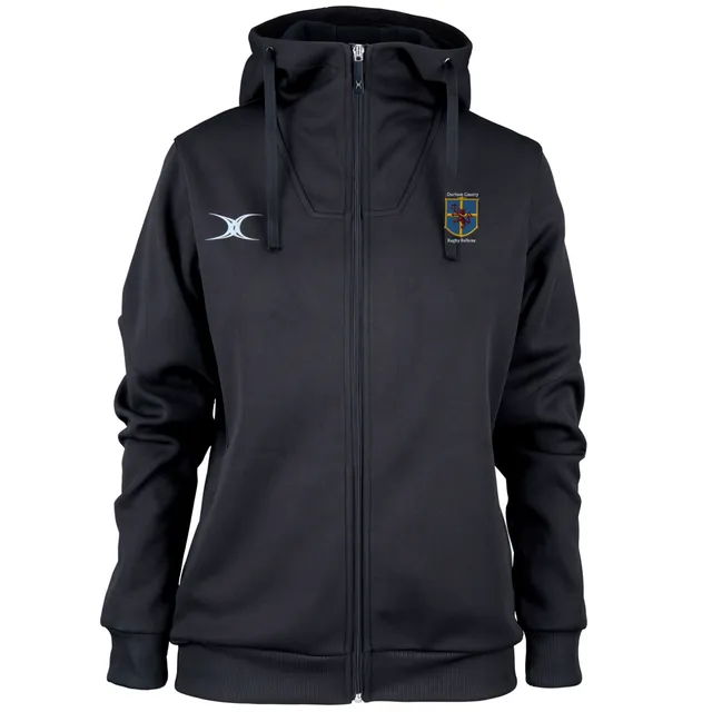 gilbert-rugby-durham-county-referee-pro-felpa-cappuccio-donna-nera image 1