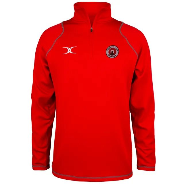 gilbert-rugby-camden-town-brewery-junior-quest-felpa-1-4-zip-rosso image 1