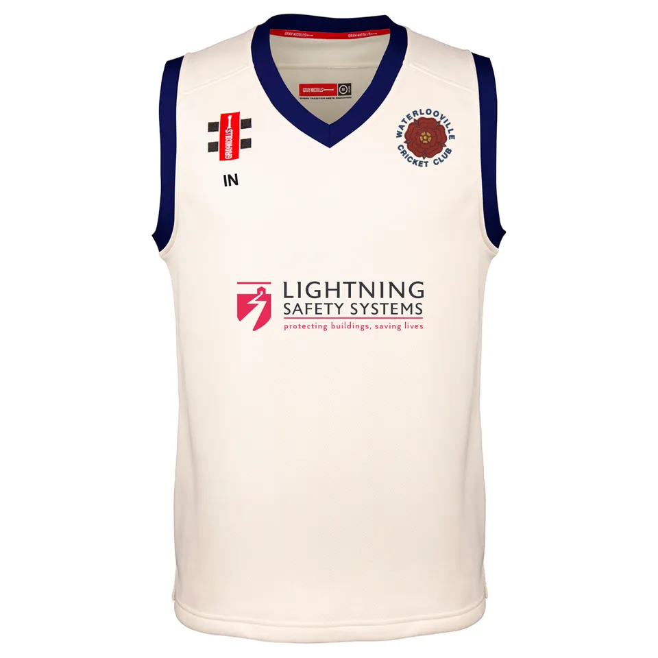 gray-nicolls-pro-performance-gilet-cricket-junior-avorio-navy-waterlooville image 1
