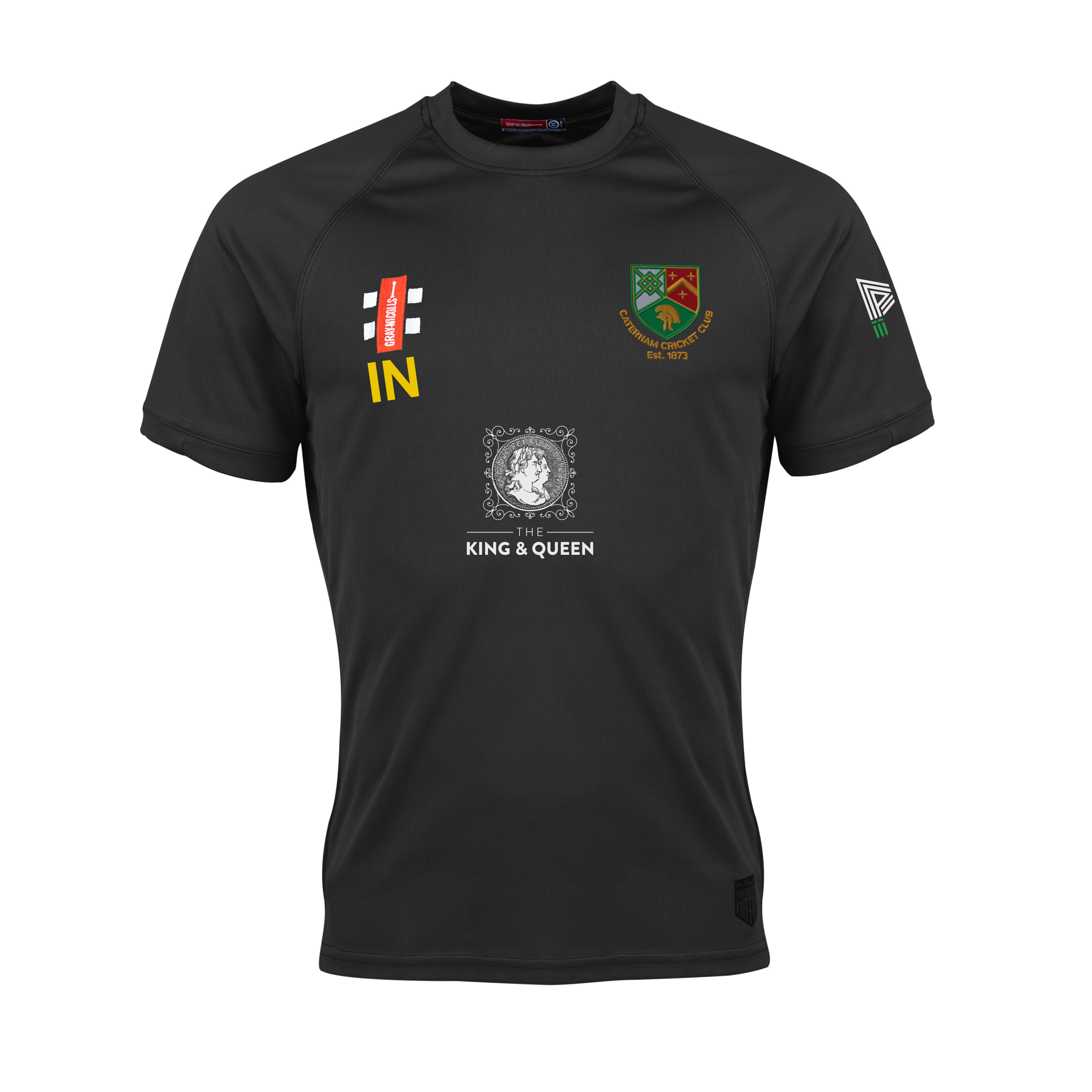 gray-nicolls-caterham-cc-adult-t-shirt-matrix-v2-manica-corta-nera image 1