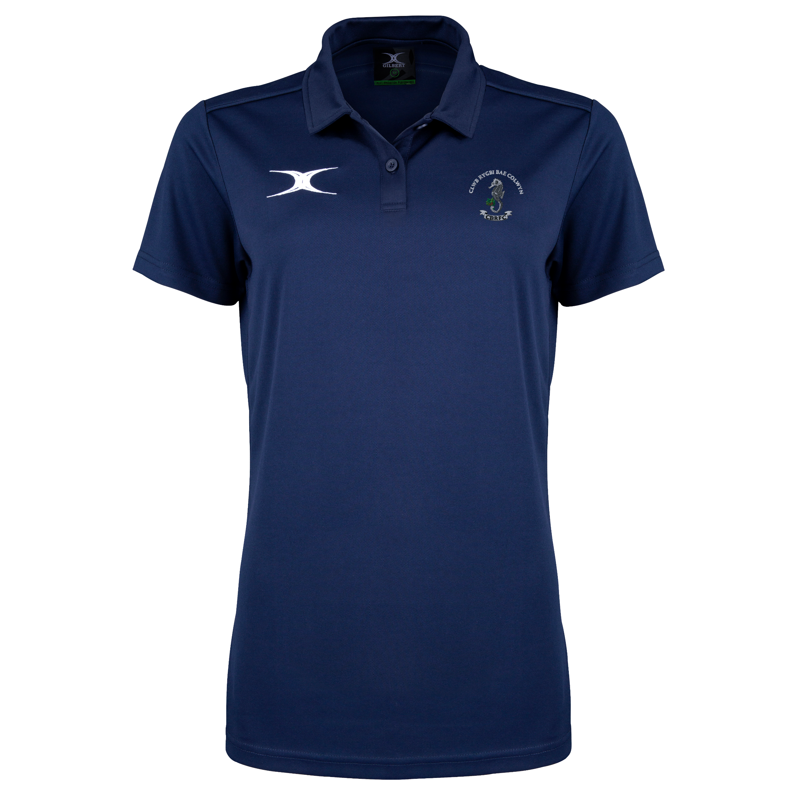 gilbert-rugby-colwyn-bay-rfc-junior-photon-ii-polo-manica-corta-blu-navy-scuro image 1