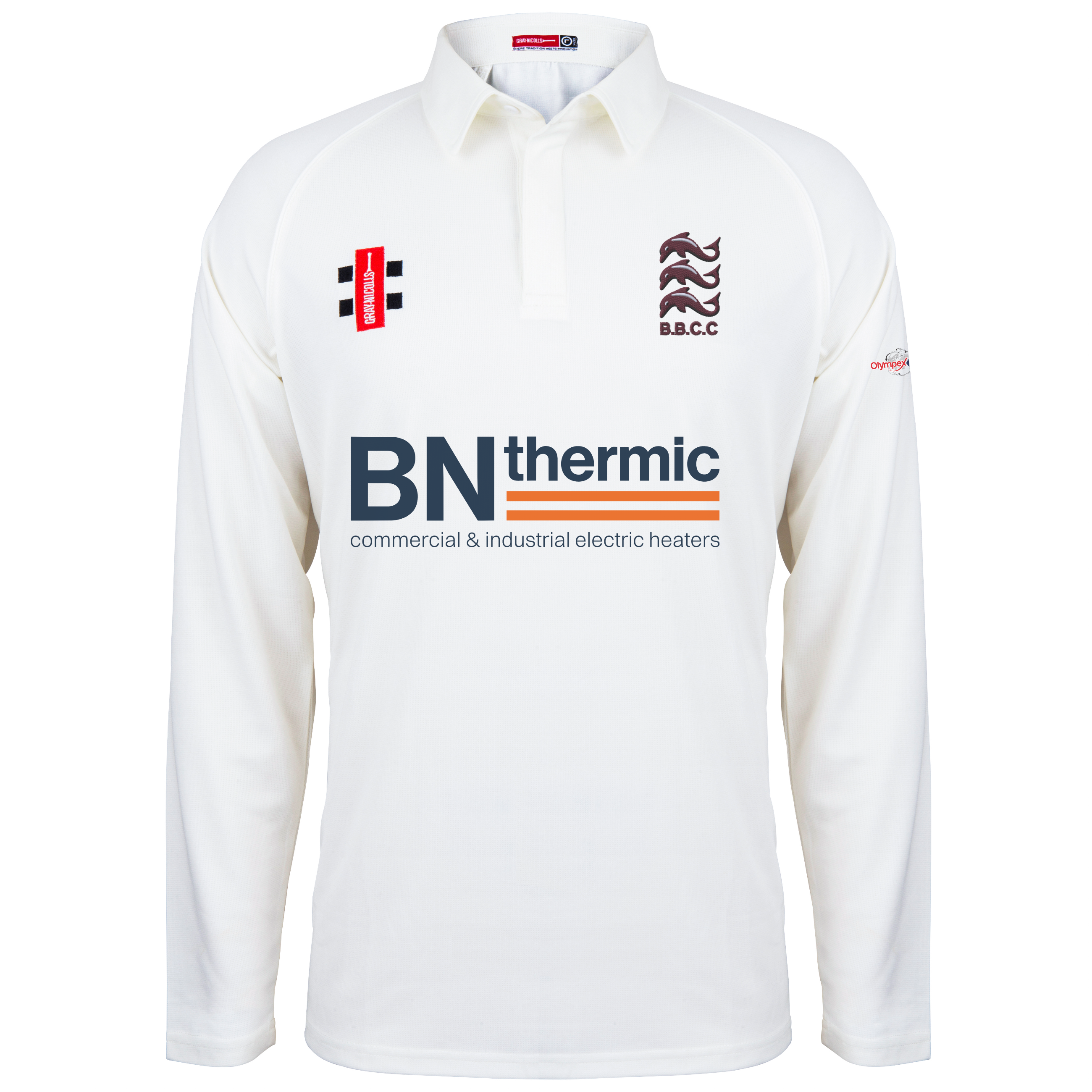 gray-nicolls-brighton-brunswick-cc-senior-maglia-cricket-matrix-v2-manica-lunga- image 1