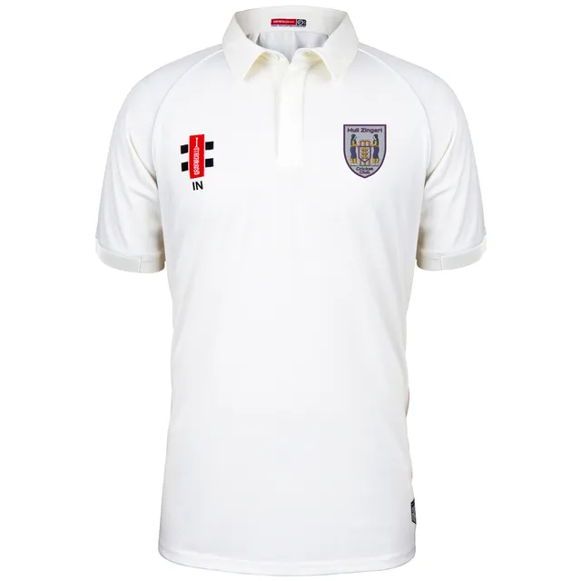 gray-nicolls-hull-zingari-cc-matrix-v2-maglia-cricket-manica-corta-junior-avorio image 1