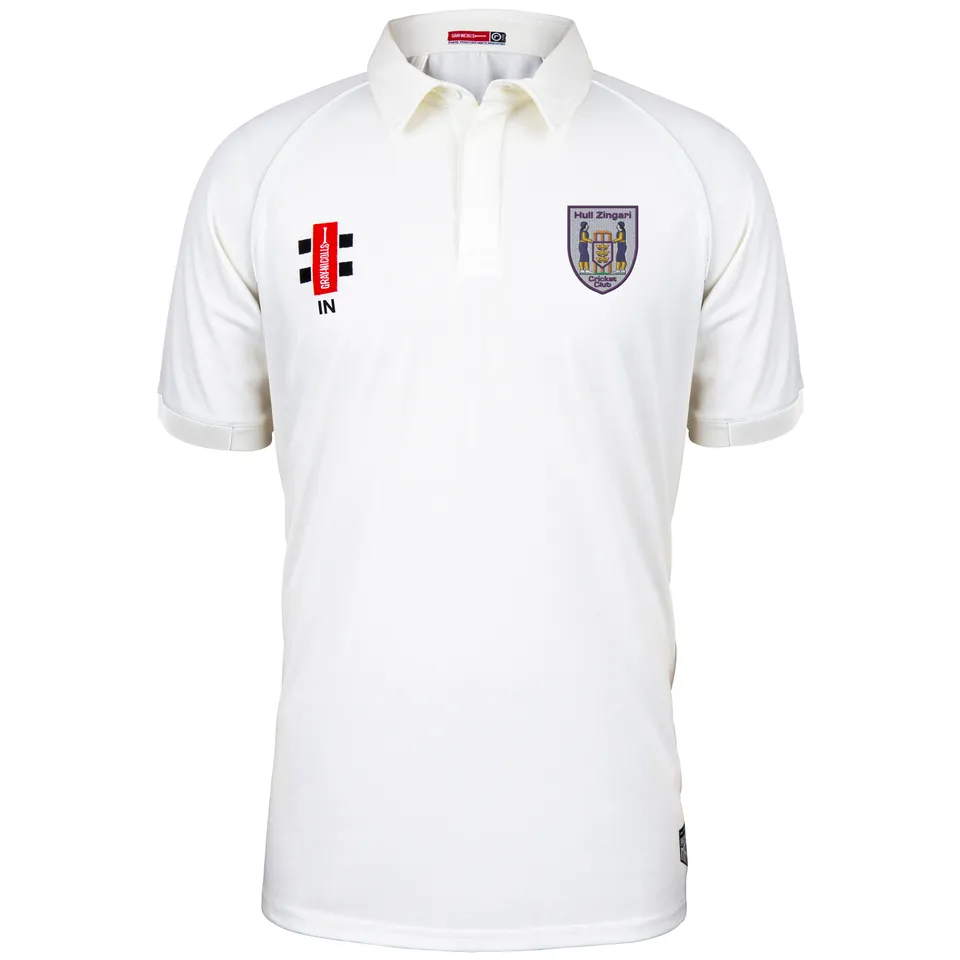gray-nicolls-hull-zingari-cc-matrix-v2-maglia-cricket-manica-corta-junior-avorio image 1